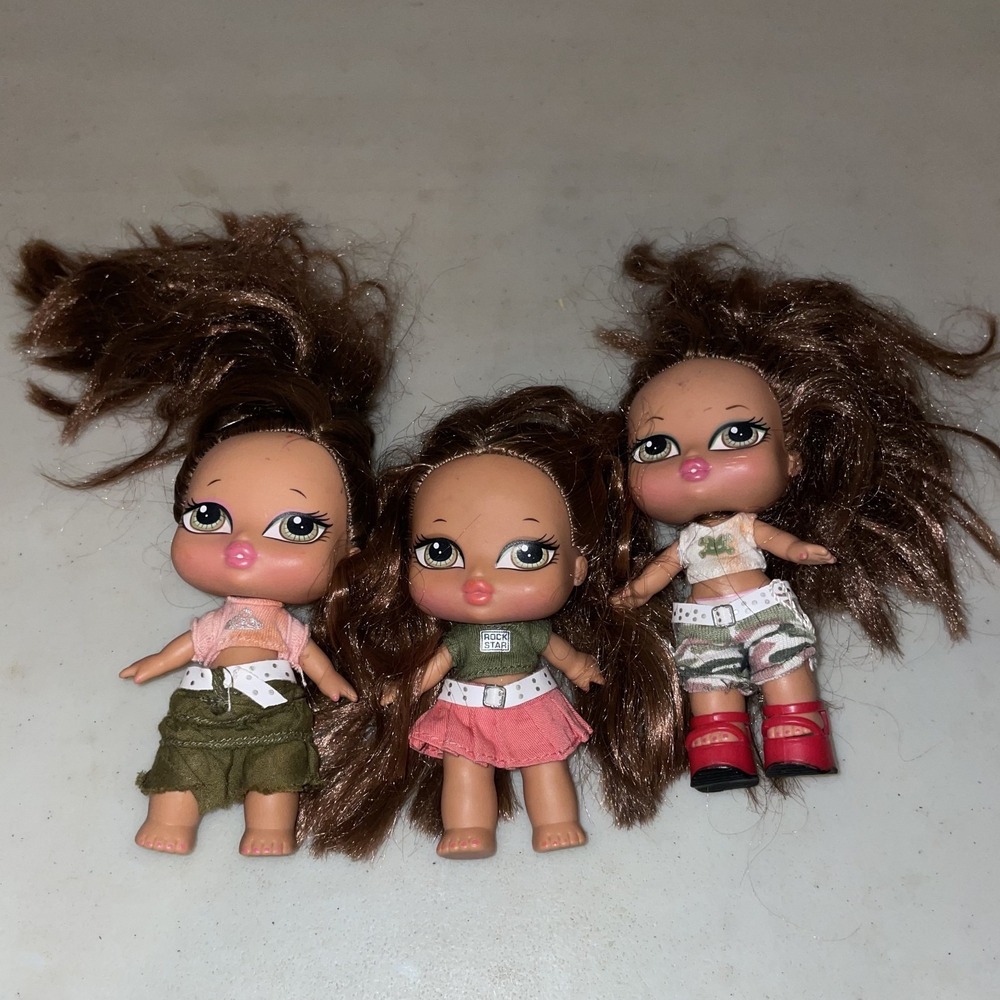 MGA Bratz Babyz Triplet Triiipletz tripletz Set of 3 Aira Sivian Kesara Clothed
